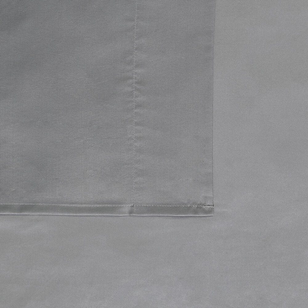 Pem America London Fog Garment Wash 4-Piece King Sheet Set in Grey, , large