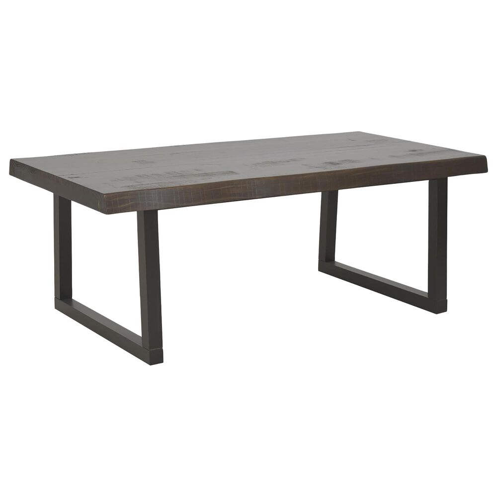 Steve Silver Jennings Cocktail Table in Distressed Cherry and Ebony, , large