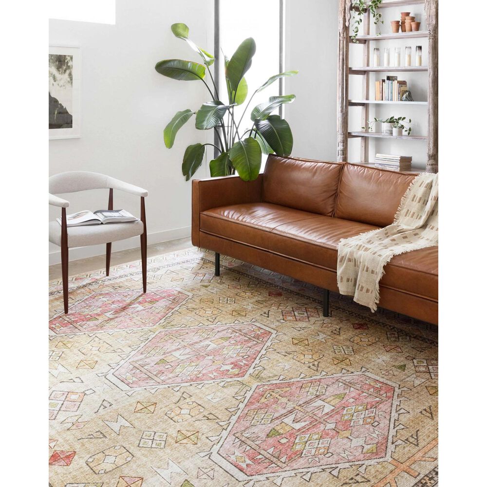 Loloi II Skye SKY-04 9&#39; x 12&#39; Gold and Blush Area Rug, , large