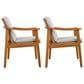 Hearth and Haven Outdoor Dining Chair in Grey (Set of 2), , large
