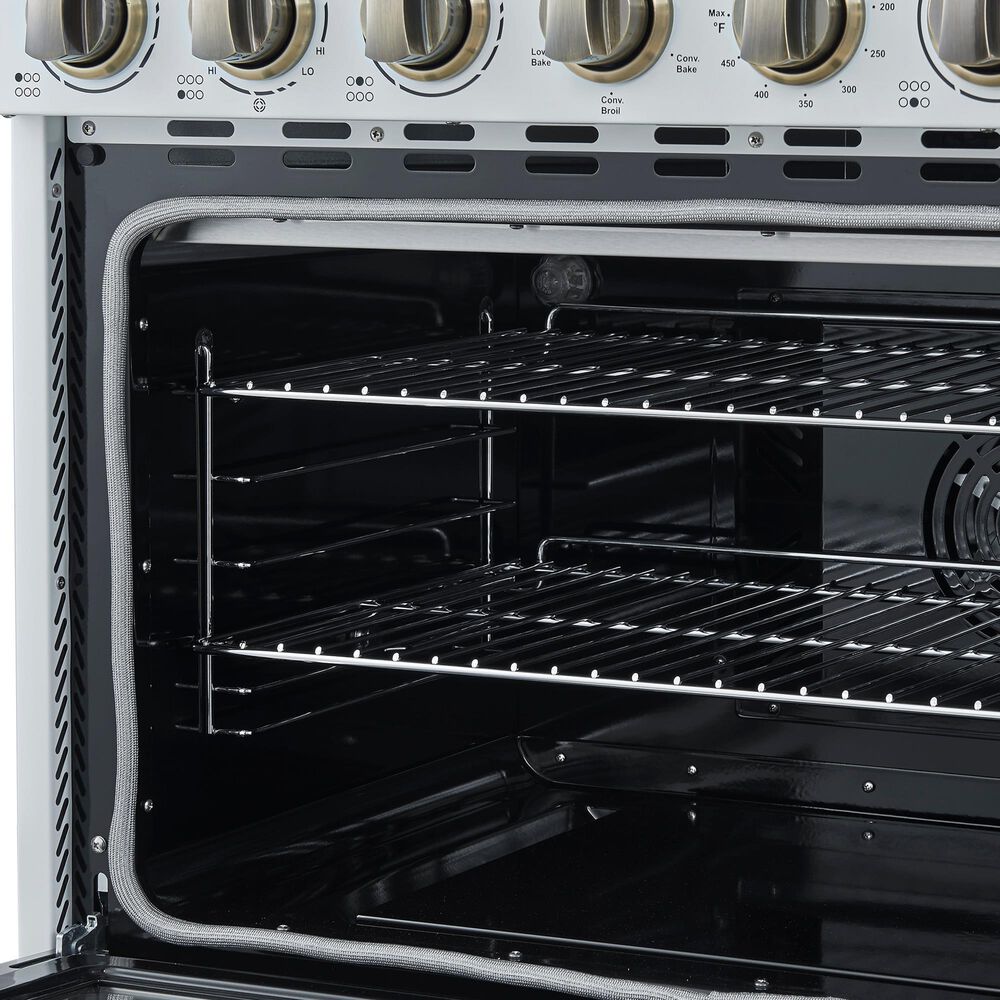 Forno Paolo 36" Freestanding Electric Range in White, , large