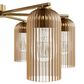 Hunter Beverly Glen Jasmine Roth 6-Light Chandelier in Luxe Gold, , large