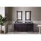 James Martin Vanities Brittany 72" Double Bathroom Vanity in Victory Blue with 3 cm Carrara White Marble Top and Rectangle Sinks, , large