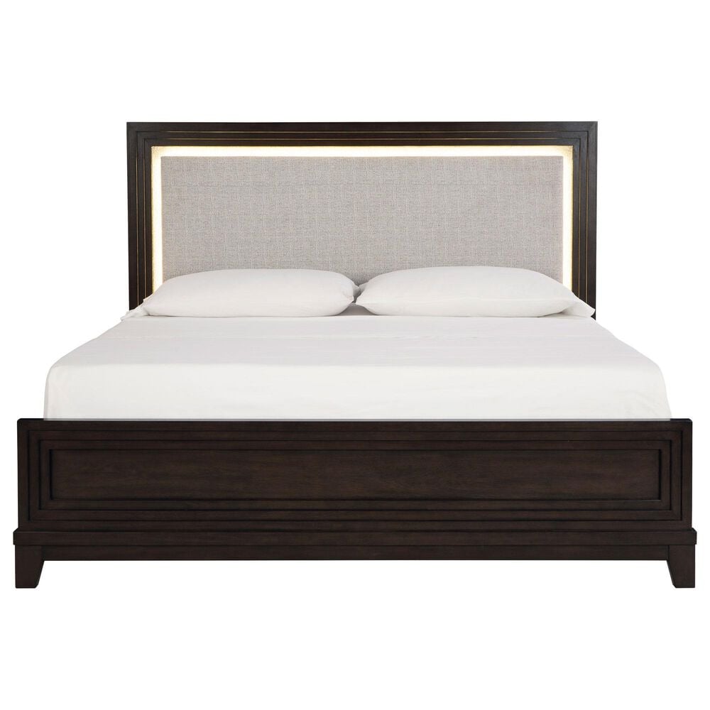 Ashley Neymorton California King Panel Bed in Dark Grayish Brown, , large