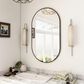 HOMLUX 22" x 38" Oval Wall Mirror in Black, , large