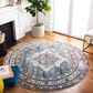 Safavieh Aria Southwestern 6"6" Round Ivory and Blue Area Rug, , large