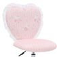 Impressions Vanity Hello Kitty Floral Heart Vanity Chair with Light Pink Cushion in Silver, , large