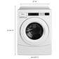 Whirlpool 27" Front Load Washer in White, , large
