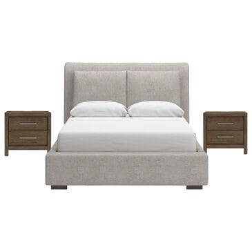 Millenium Cabalynn Queen Upholstered Bed and Two Nightstands, , large