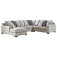 Signature Design by Ashley Ardsley 4-Piece Sectional with Chaise in Pewter, , large