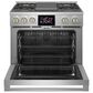 Monogram 36" Dual-Fuel Professional Range with 4 Burners and Griddle in Stainless Steel, , large
