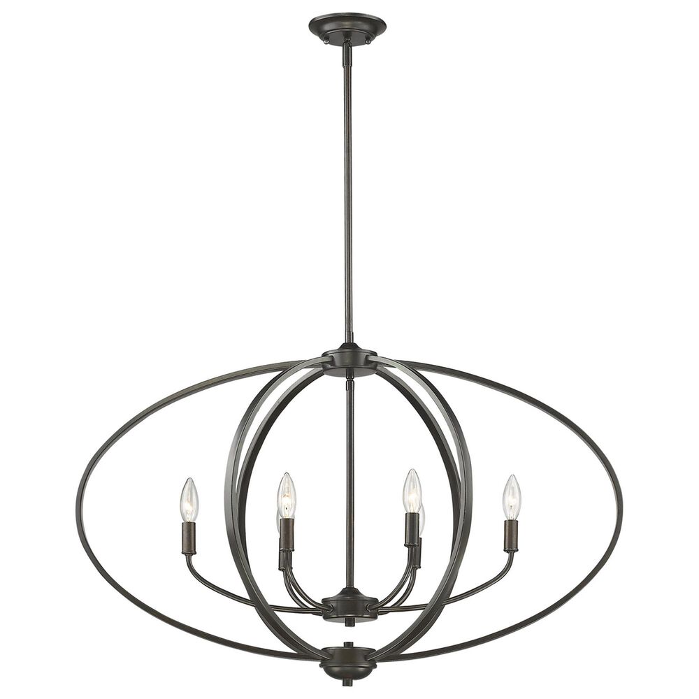 Golden Lighting Colson 6-Light Linear Pendant in Etruscan Bronze, , large