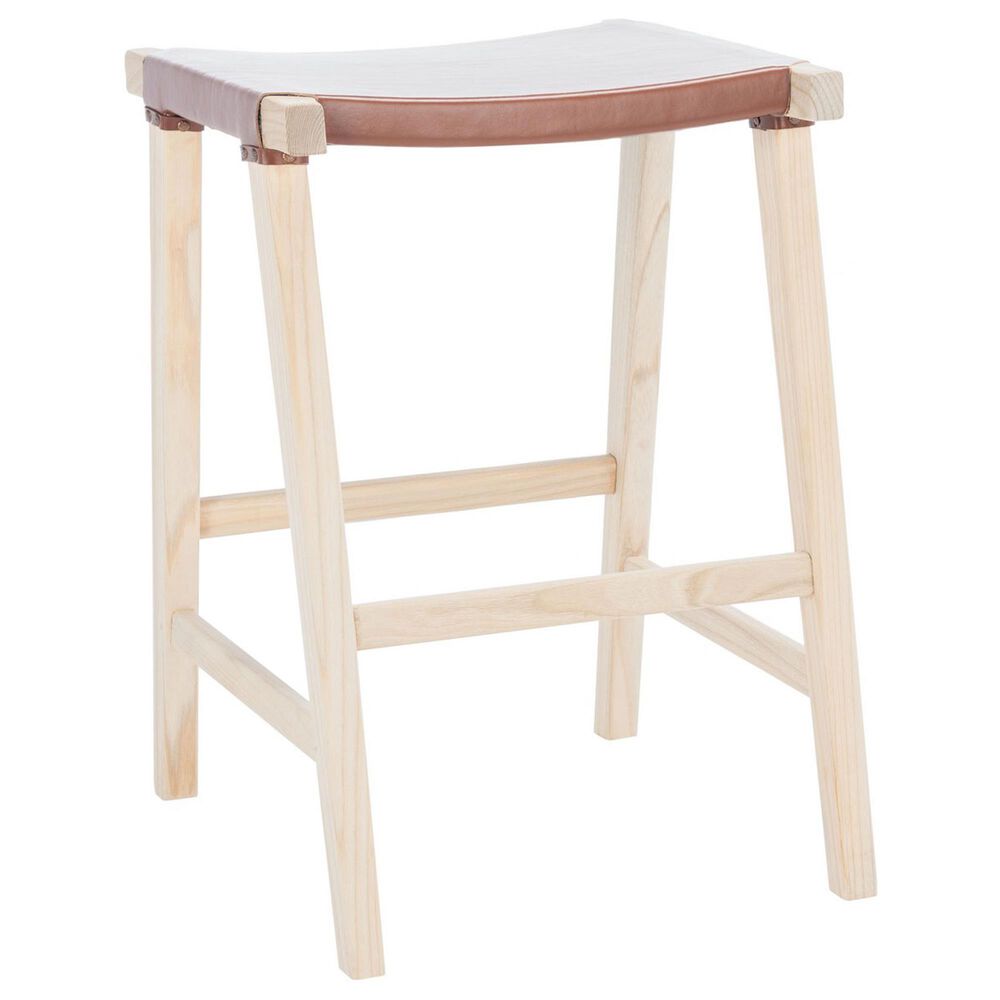 Safavieh Aariz Rectangle Counter Stool in Brown, , large