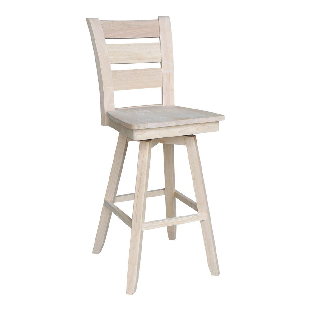 International Concepts Tuscany 30" Swivel Barstool in Unfinished, , large