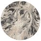 Nourison Elegance 3"10" Round Charcoal, Beige and Cream Area Rug, , large