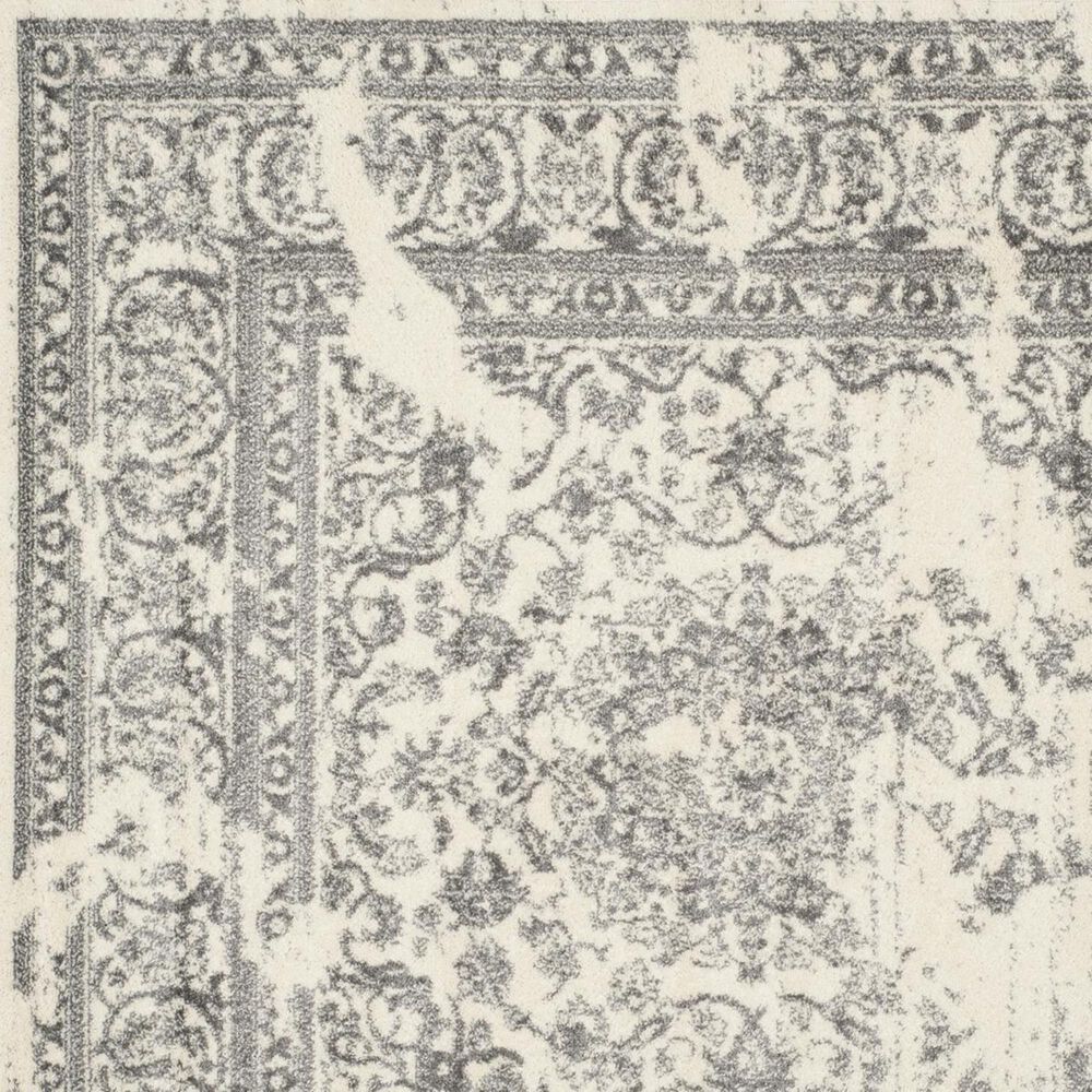 Safavieh Adirondack ADR101B-6R 6&#39; x 6&#39;  Ivory/Silver Round Rug, , large