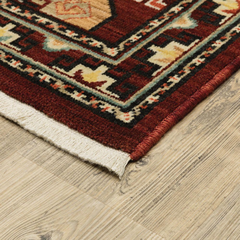 Oriental Weavers Lilihan Geometric 091R6 7&#39;10&quot; x 10&#39;10&quot; Red Area Rug, , large