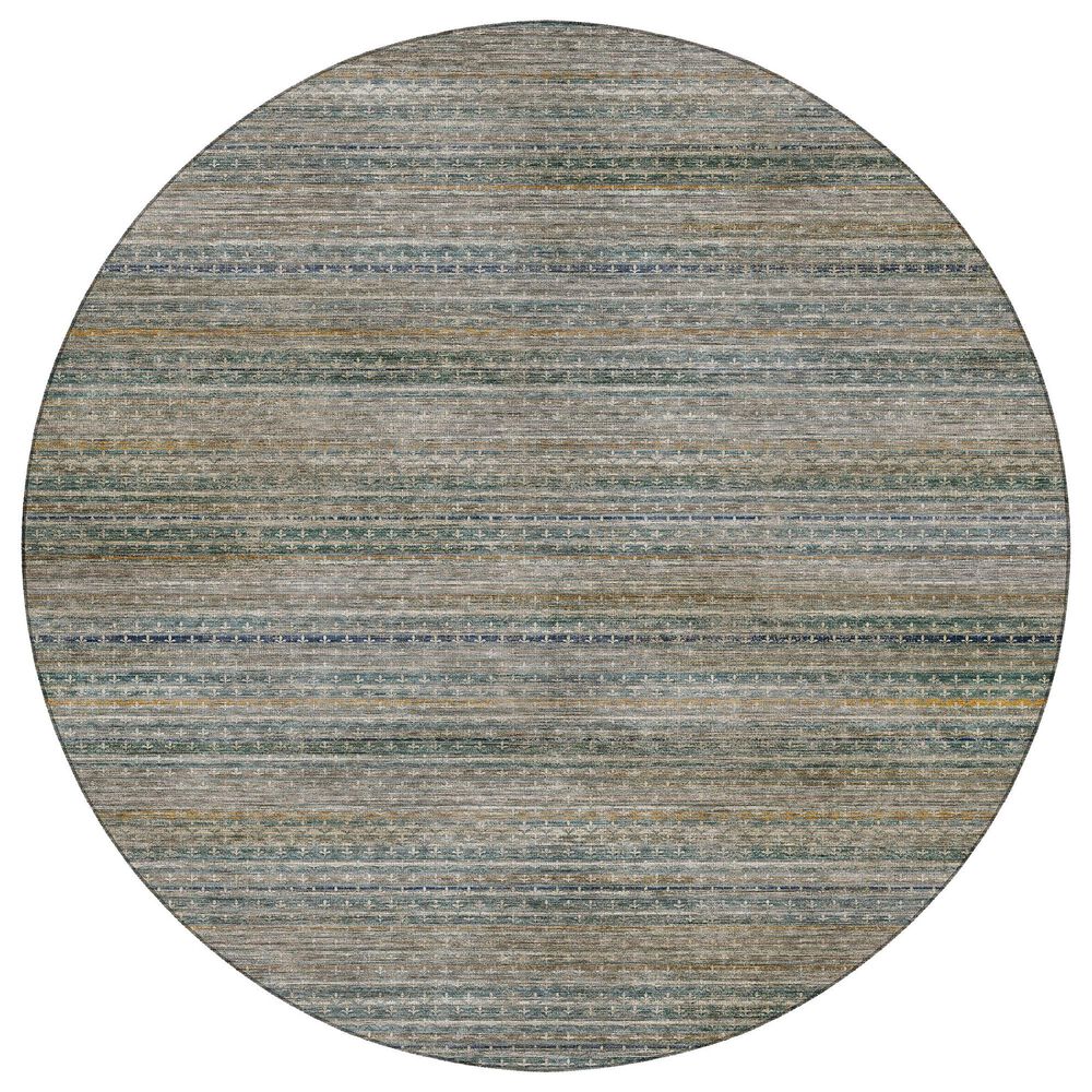 Dalyn Rug Company Vico Teal 8" Round Area Rug, , large