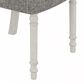 HOMLUX Side Chair with Gray Cushion in White (Set of 2), , large