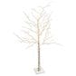 The Gerson Company 6.89" LED Illuminating Indoor Holiday Birch Tree in White, , large