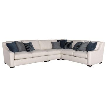Bernhardt Germain 4-Piece Curved Stationary Sectional in Natural, , large