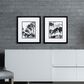 Propac "Ink Wash Trees" Wall Art in Black & White (Set of 2), , large