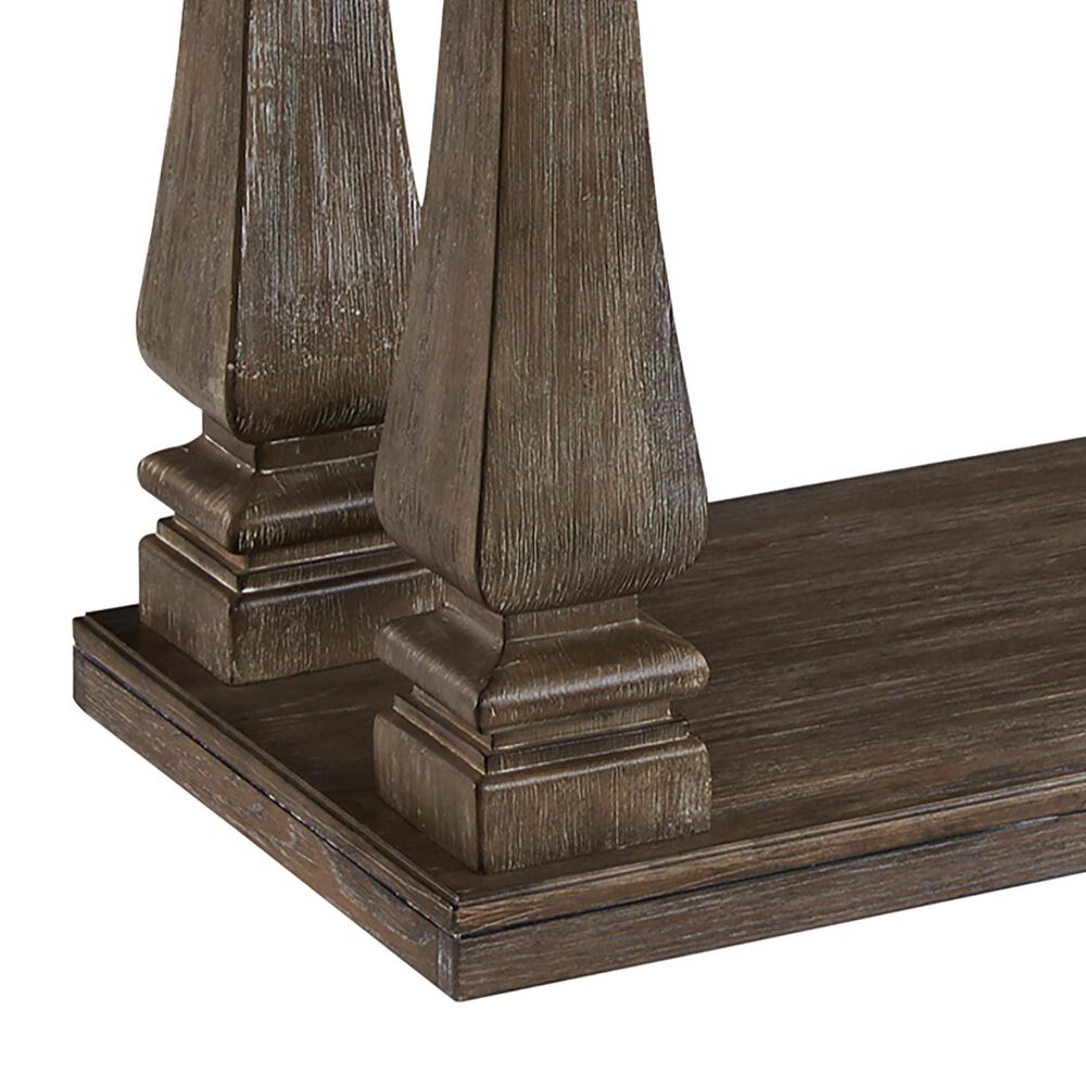 Signature Design by Ashley Johnelle Sofa Table in Weathered Gray