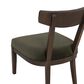 Linon Home Decor Ballard Side Chair with Green Cushion in Warm Maple Truffle, , large