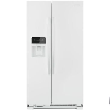 Amana 24.6 Cu. Ft. 35.5" Side-by-Side Refrigerator with Dual Pad External Ice and Water Dispenser in White, , large