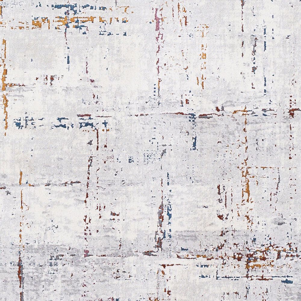 Surya Aisha 10&#39; x 14&#39; Charcoal, Gray, Dark Blue, Off-White, Burgandy and Burnt Orange Area Rug, , large