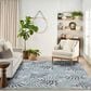 Nourison Garden Oasis Nature Blue 8" x 10" Indoor/Outdoor Area Rug, , large