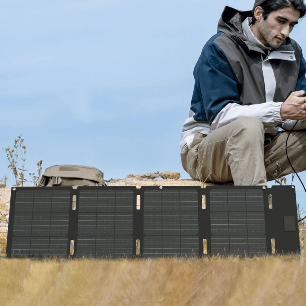 EcoFlow 45W Portable Solar Panel with Type-C in Black, , large