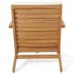 Hearth and Haven Leah 3-Piece Patio Chat Set with Cream Cushion in Teak, , large