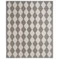 Nourison Positano Geometric Charcoal 7" x 10" Indoor/Outdoor Area Rug, , large