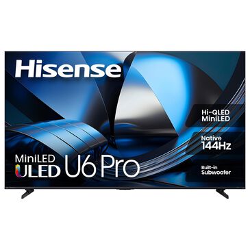 Hisense 75" Class U6 Pro Series Mini-LED ULED 4K in Black - Smart Vidaa TV, , large