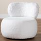 Baxton Studio Tayla Accent Chair in White, , large
