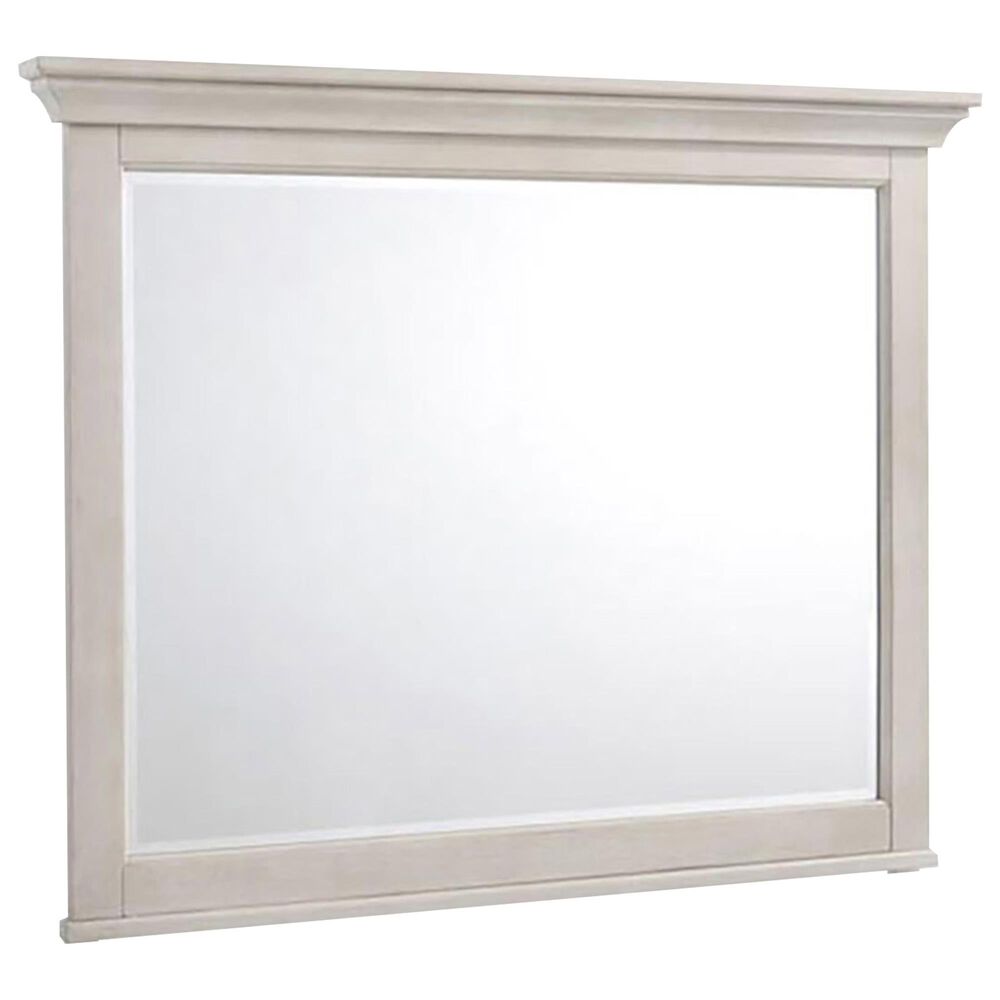 Hawthorne Furniture San Mateo Dresser Mirror in Rustic White, , large