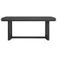 Mayberry Hill Portland Rectangular Trestle Dining Table in Black - Table Only, , large