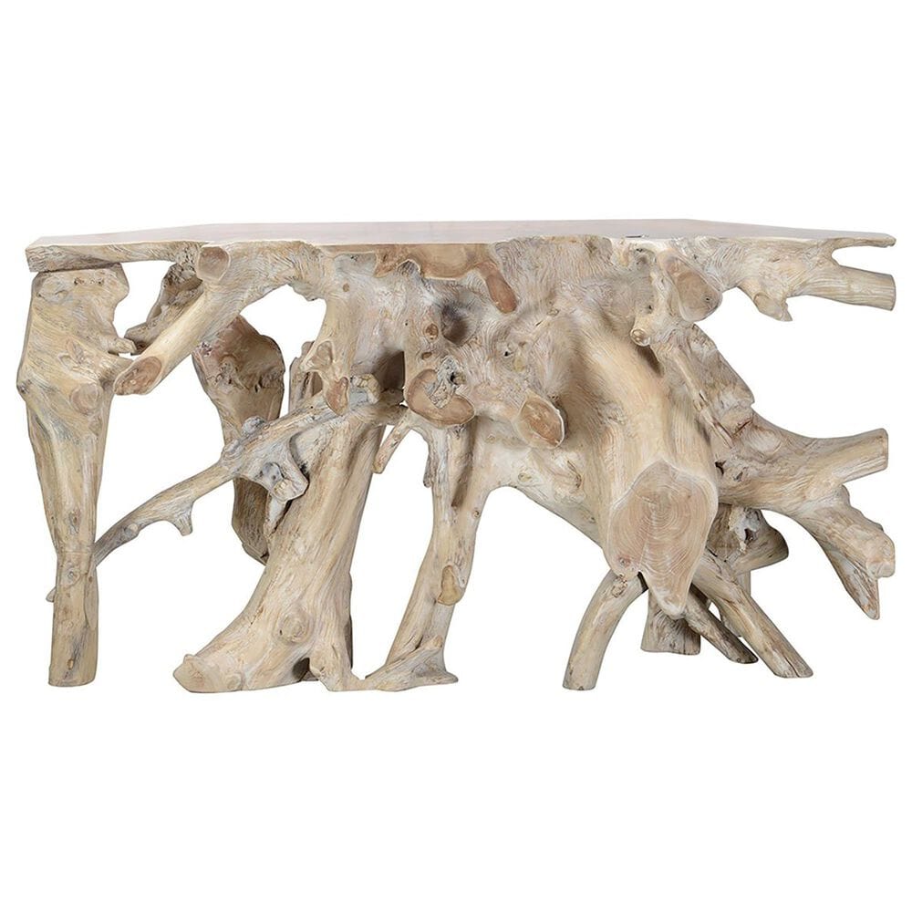 Classic Home Cypress Root Console Table in Natural, , large