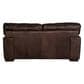 Softline Leather Loveseat in Madison Espresso, , large