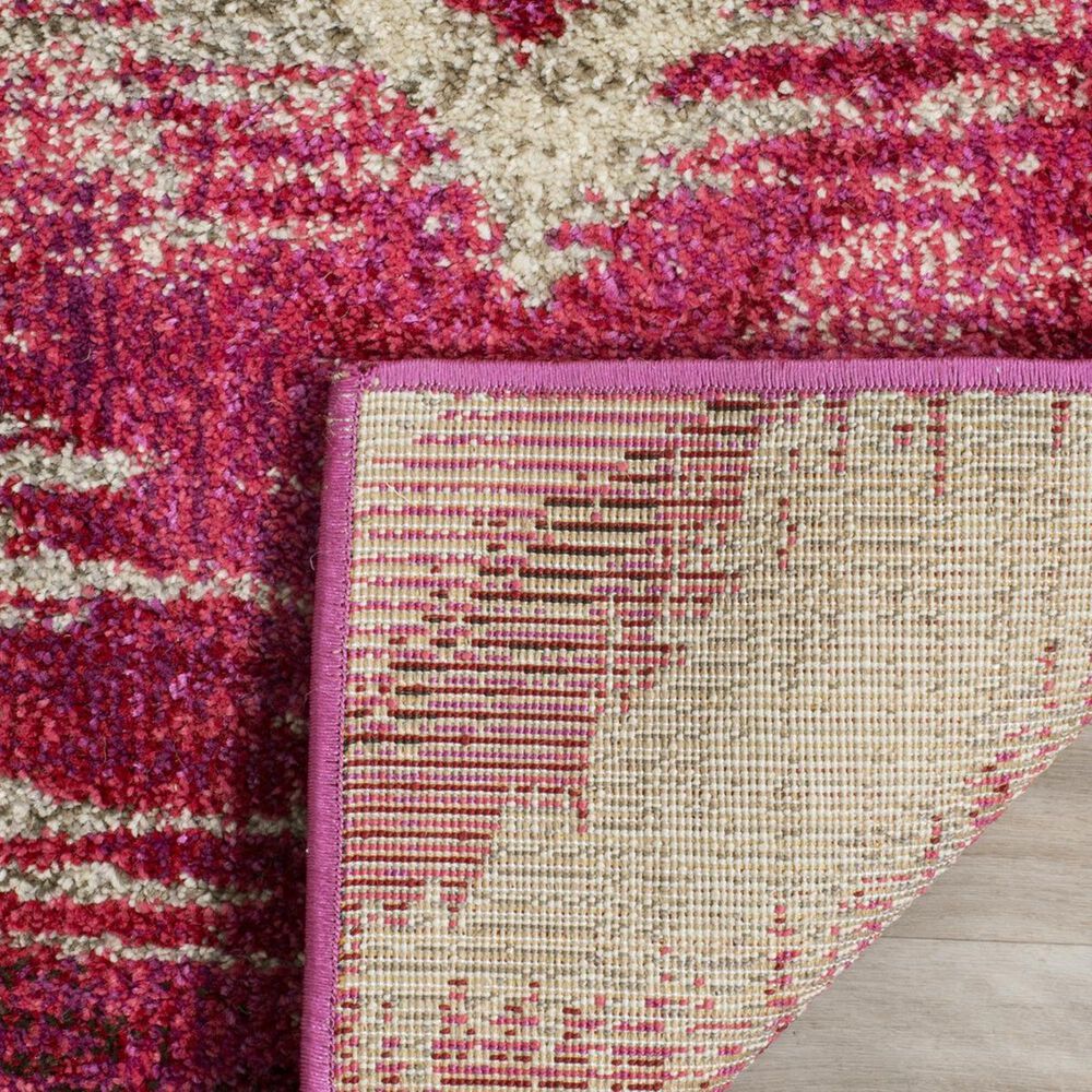 Safavieh Monaco MNC242D-4 4&#39; x 5&#39;7&quot; Fuchsia/Cream Area Rug, , large