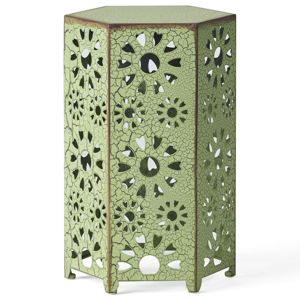 Hearth and Haven Eliana 12&quot; Patio Side Table in Green, , large