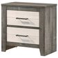 Crown Mark Rhett 4-Piece King Platform Bedroom Set in Gray and White, , large