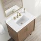 37B Mertola 30" Single Bathroom Vanity Cabinet in Walnut Drift with White Composite Stone Top and Backsplash, , large