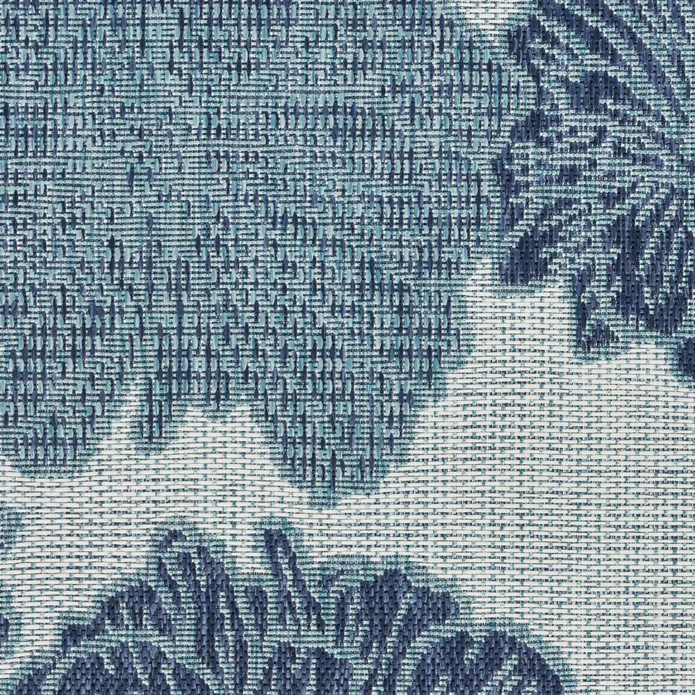 Nourison Garden Oasis Floral Blue 4&#39; x 6&#39; Indoor/Outdoor Area Rug, , large