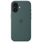 Apple Silicone Case with MagSafe for iPhone 16 in Lake Green, , large