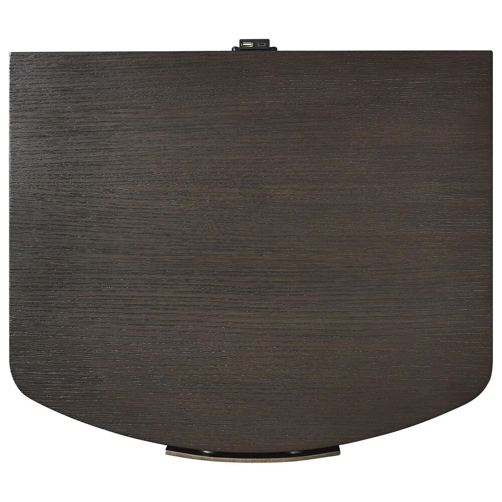 Bernhardt Geneve 24" 3 Drawer Nightstand in Robor and Ferrum with USB Ports, , large