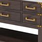 Lexora Home Norwalk 48" Single Bathroom Vanity in Brown Oak with White Cultured Marble Top and Rectangular Sink, , large