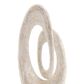 Maple and Jade Pearl Shell Abstract Swirl Decorative Sculpture in Polished White and Black, , large