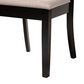 Baxton Studio Clarke Side Chair with Sand Cushion in Espresso Brown (Set of 4), , large
